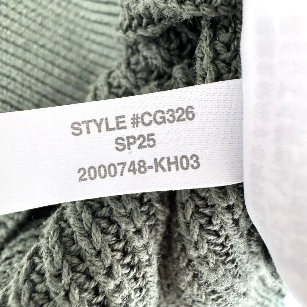 J. Crew Mens Heritage Cotton Ribbed Sweater Size L Crew Cotton Pullover Green
